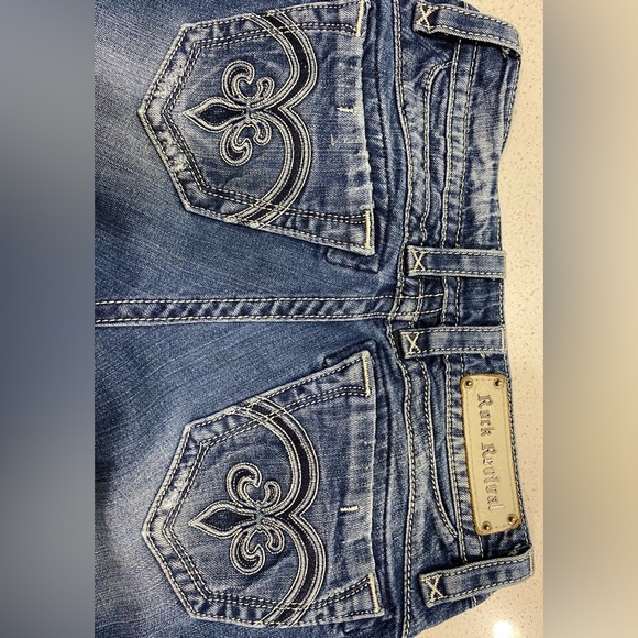 Rock Revival Adele Capri Jeans 28x20 Stretch Denim EUC - Picture 6 of 12